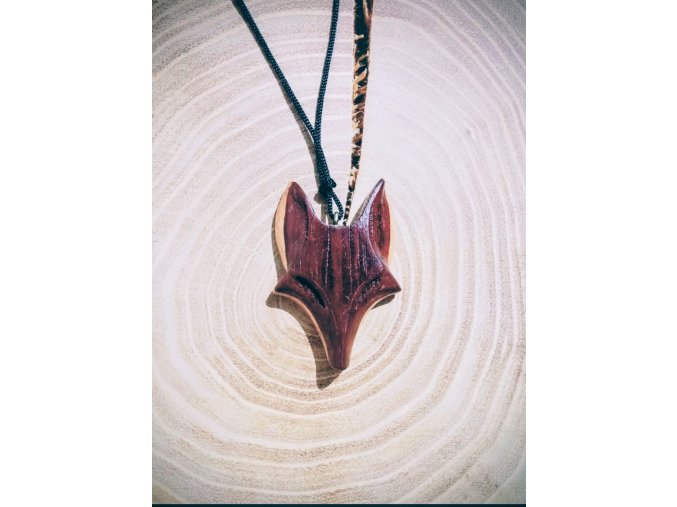 Přívěsek liška 2 vrstvy