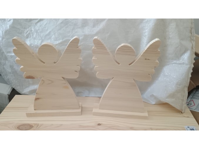 Anděl velká křídla 29 cm