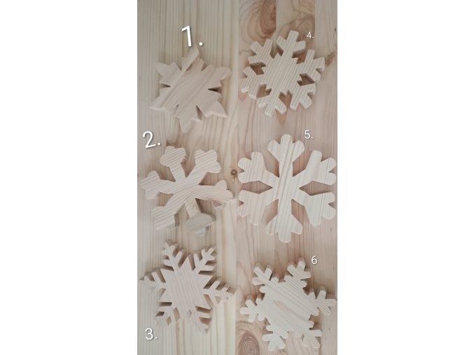 Sněhové vločky 12-15 cm