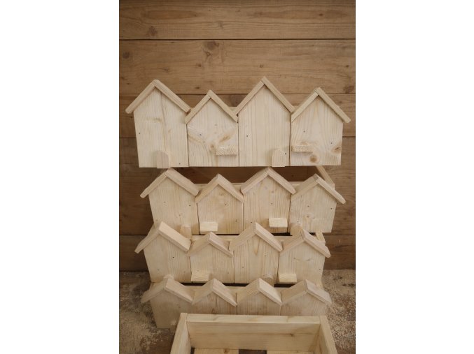 Obal na truhlíky domečky -přírodní