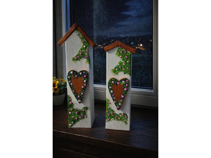 Domeček růže hranol 10x10xvyska