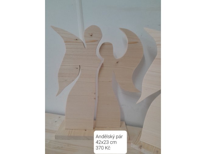 Dvoj anděl 42 cm