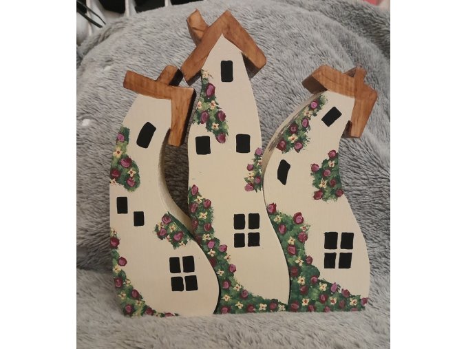 Tančící domečky sada 3 ks