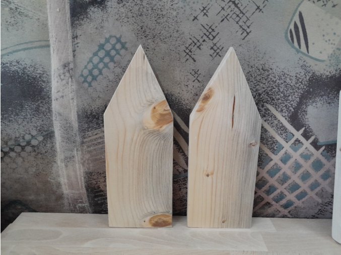 Dřevěný domeček 28x10x1,8 cm