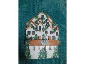 Malovaný věšák 40x25 cm ruze