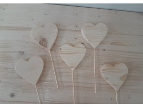 Zápich srdce masiv 8x8 cm