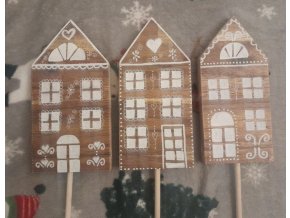 Zápich akátový domeček 20x9x1,8 cm