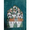 Malovaný věšák 40x25 cm ruze