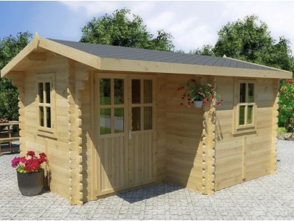 Zahradní roubený domek Baluu 4 m x 4 m