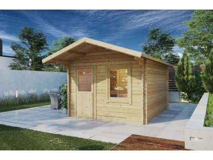 Venkovní roubená sauna 3 m x 4 m