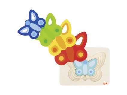 Vícevrstvé puzzle - Motýlek
