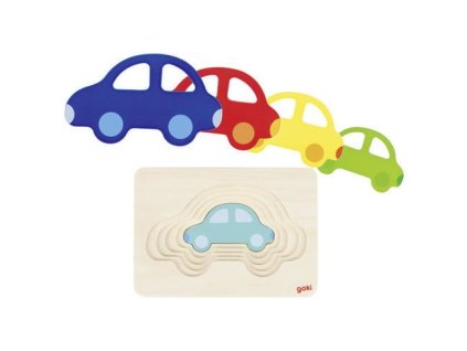 Vícevrstvé puzzle - auto