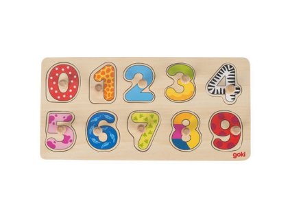 Puzzle s úchytkami – počítáme do devíti