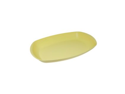 Oválný talíř Sandy velký 20,5 x 32 cm - světle žlutý
