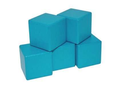kostka 5 cm - modrozelená