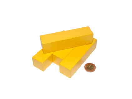 hranol 3 x3 x12 cm žlutý