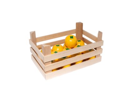 přepravka s pomeranči