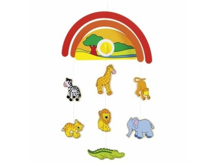 Goki 52931 Mobile aus Holz Palme mit