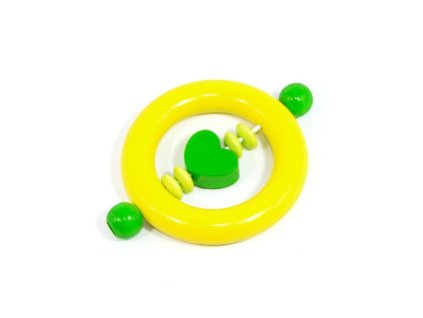 Žlutý kroužek - zelené srdíčko