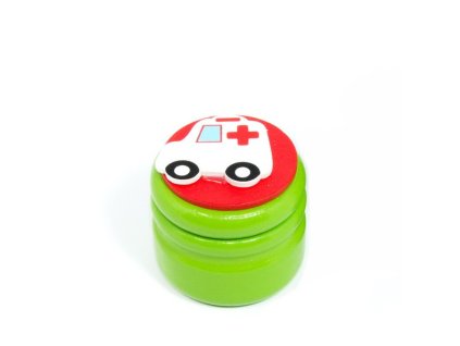 Dózička na mléčné zuby Sanitka - zelená