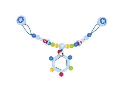 Plastový řetěz do kočárku – hvězdička, 2v1