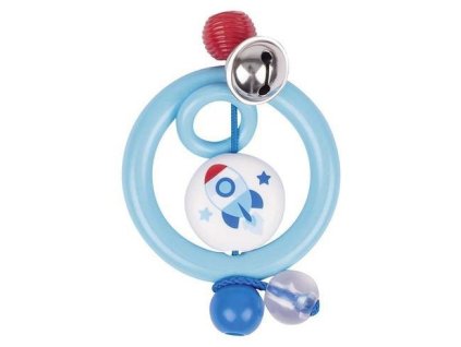 Plastová hračka do ruky – kroužek raketa