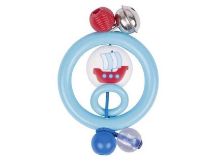 Plastová hračka do ruky – kroužek loďka