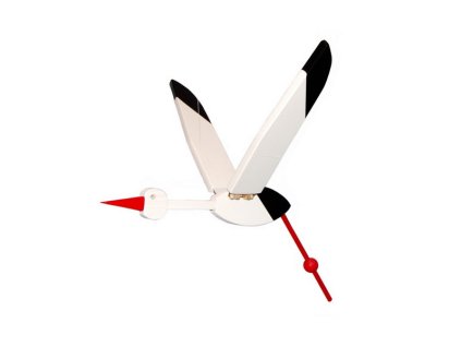 čáp bílý střední