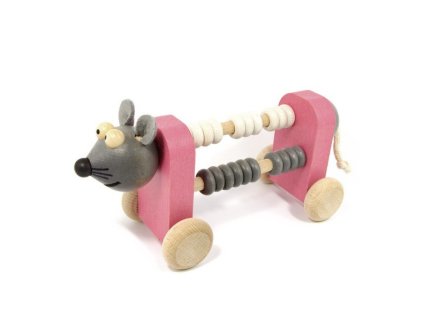 Počítadlo na kolečkách Myš - 20 kroužků