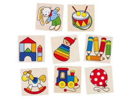 Obrázkové pexeso hračky, 16 dílů