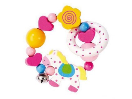 Elastické chrastítko s koníkem