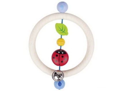 Beruška kroužek – dřevěná hračka pro miminka