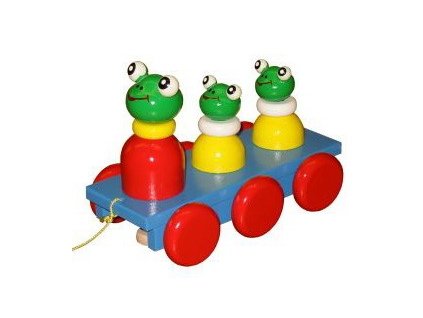 Tři žabky barevné