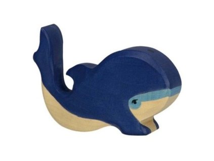 Velryba modrá, malá – dřevěné zvířátko