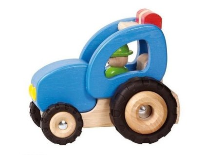 Dřevěný traktor, hračka pro kluky