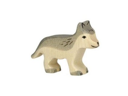 Vlk malý – dřevěné zvířátko