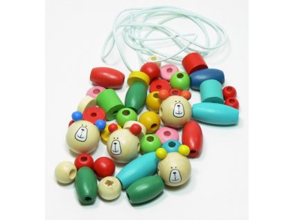 035 - Medvídek - zábavné navlékání