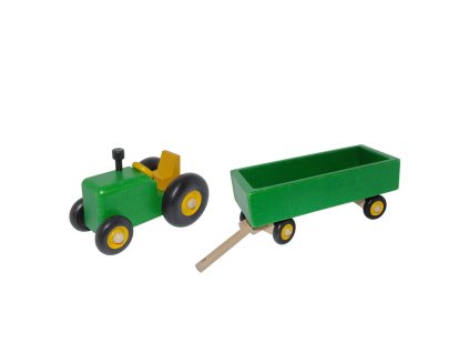 traktor zelený