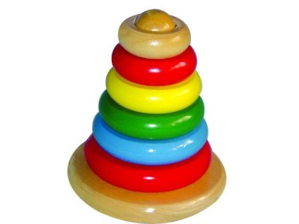 Skládačka - pyramida kroužky
