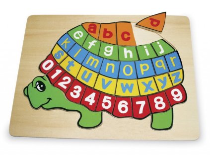Písmenkové puzzle „Želva“