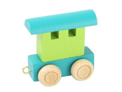 Zadní vagón zelený - barevný vlak