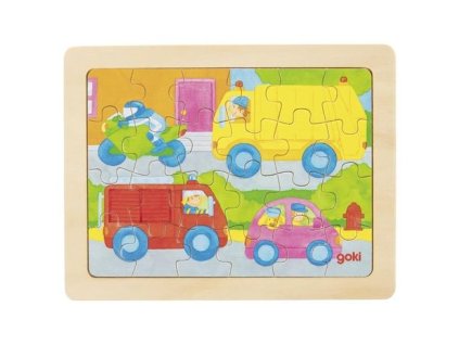 Goki Puzzle auta - 24 dílů