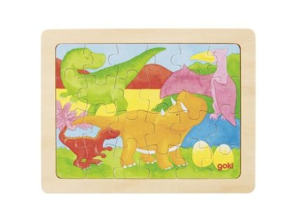 Goki Puzzle dinosauři - 24 dílů