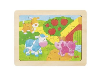 Goki Puzzle farma - 24 dílů