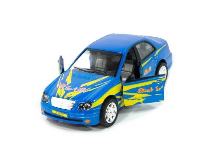 Sportovní auto s osvětlením - modré