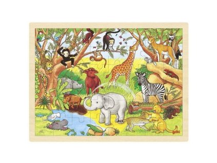 Puzzle na desce – Afrika