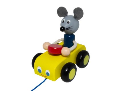 myš auto žluté