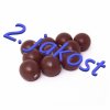 2. jak korálek 3 cm hnědý tmavý