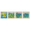 Žába – vývojové vrstvené puzzle ze dřeva, 4 vrstvy, 44 díly