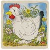 Slepička – vývojové vrstvené puzzle ze dřeva, 4 vrstvy, 44 díly